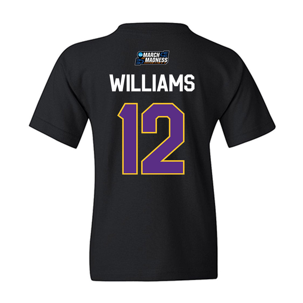 LSU - NCAA Women's Basketball : Mikaylah Williams - NCAA® March Madness® 2026 Youth T-Shirt-1
