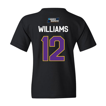 LSU - NCAA Women's Basketball : Mikaylah Williams - NCAA® March Madness® 2026 Youth T-Shirt-1