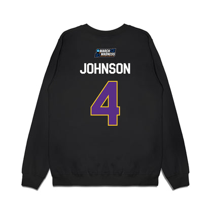 LSU - NCAA Women's Basketball : Flaujae Johnson - NCAA® March Madness® 2026 Premium Crewneck Sweatshirt-1