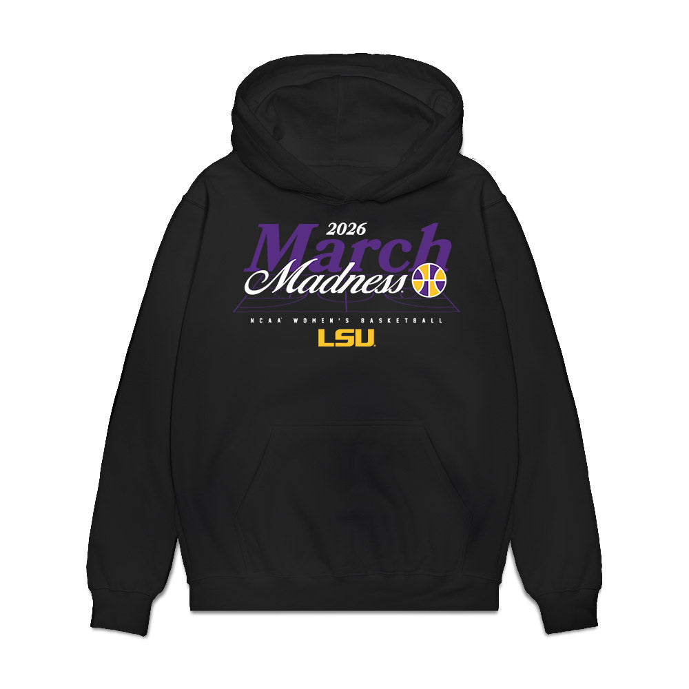 LSU - NCAA Women's Basketball : Kate Koval - NCAA® March Madness® 2026 Premium Hooded Sweatshirt-0