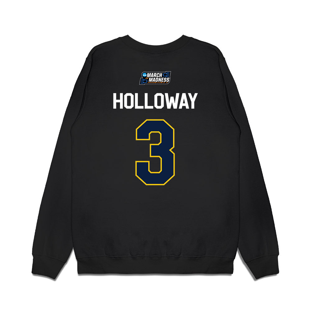 Michigan - NCAA Women's Basketball : Mila Holloway - NCAA® March Madness® 2026 Premium Crewneck Sweatshirt-1