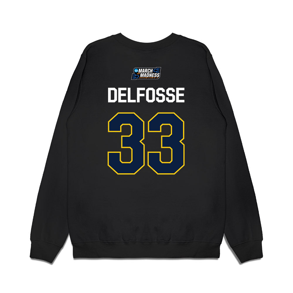 Michigan - NCAA Women's Basketball : Te'Yala Delfosse - NCAA® March Madness® 2026 Premium Crewneck Sweatshirt-1