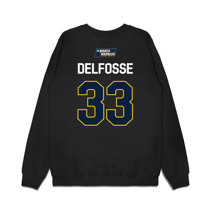 Michigan - NCAA Women's Basketball : Te'Yala Delfosse - NCAA® March Madness® 2026 Premium Crewneck Sweatshirt-1