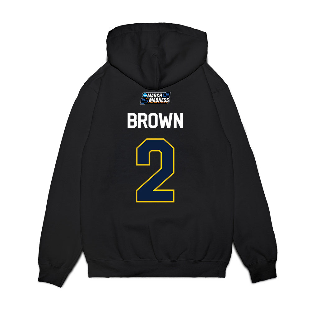 Michigan - NCAA Women's Basketball : Macy Brown - NCAA® March Madness® 2026 Premium Hooded Sweatshirt-1