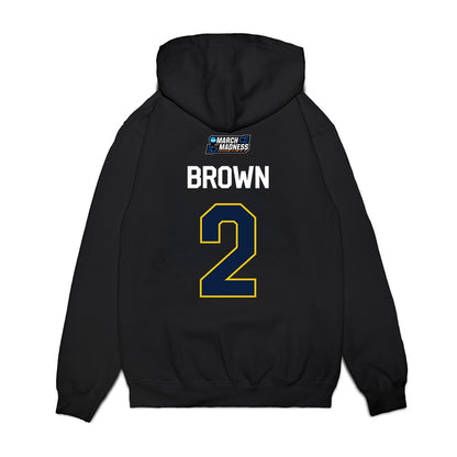 Michigan - NCAA Women's Basketball : Macy Brown - NCAA® March Madness® 2026 Premium Hooded Sweatshirt-1