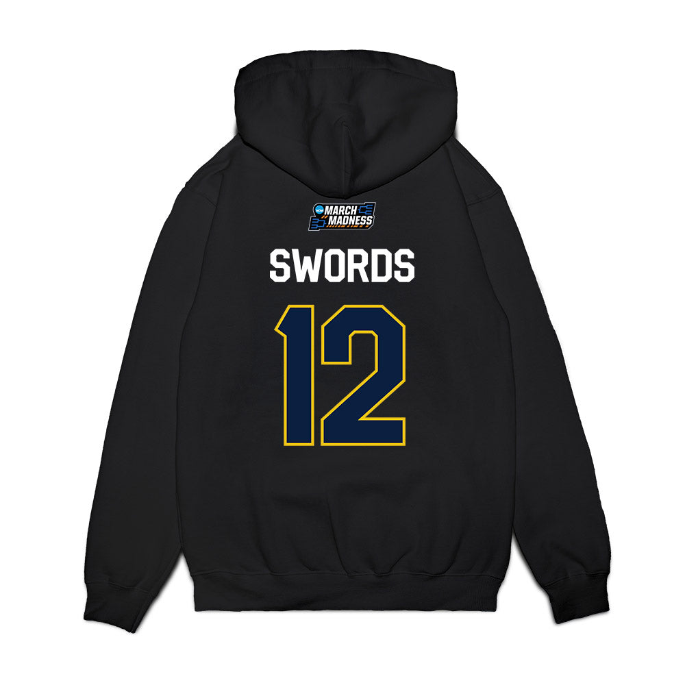 Michigan - NCAA Women's Basketball : Syla Swords - NCAA® March Madness® 2026 Premium Hooded Sweatshirt-1