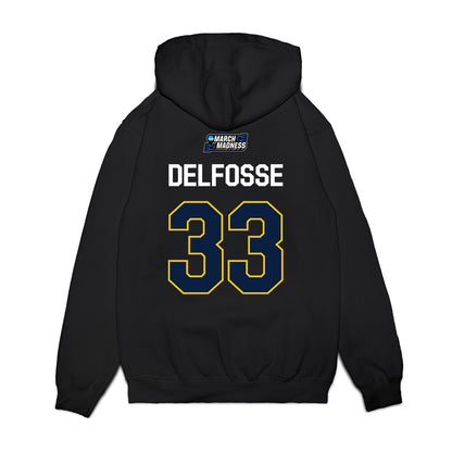 Michigan - NCAA Women's Basketball : Te'Yala Delfosse - NCAA® March Madness® 2026 Premium Hooded Sweatshirt-1