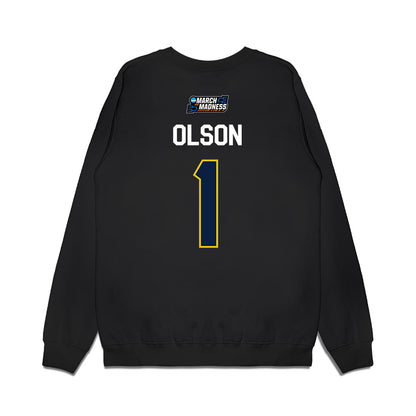 Michigan - NCAA Women's Basketball : Olivia Olson - NCAA® March Madness® 2026 Premium Crewneck Sweatshirt-1