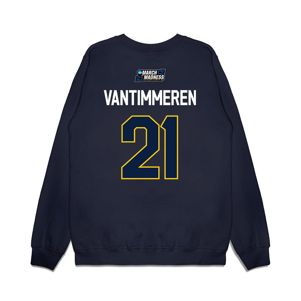 Michigan - NCAA Women's Basketball : Ally VanTimmeren - NCAA® March Madness® 2026 Premium Crewneck Sweatshirt-1