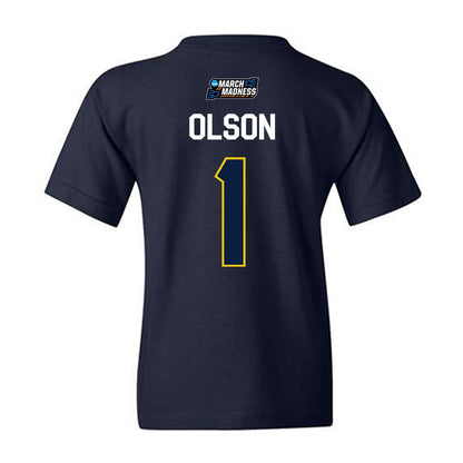 Michigan - NCAA Women's Basketball : Olivia Olson - NCAA® March Madness® 2026 Youth T-Shirt-1
