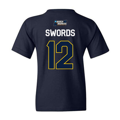 Michigan - NCAA Women's Basketball : Syla Swords - NCAA® March Madness® 2026 Youth T-Shirt-1