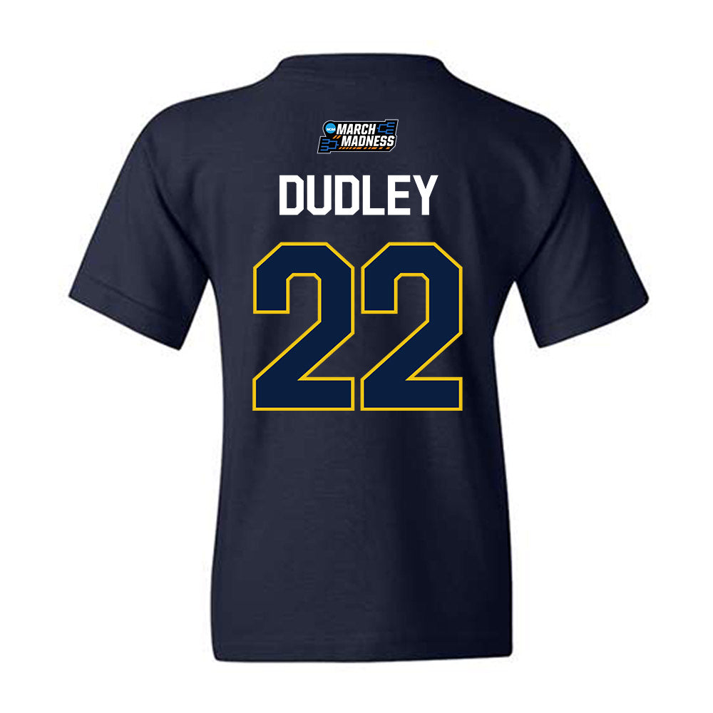 Michigan - NCAA Women's Basketball : Kendall Dudley - NCAA® March Madness® 2026 Youth T-Shirt-1