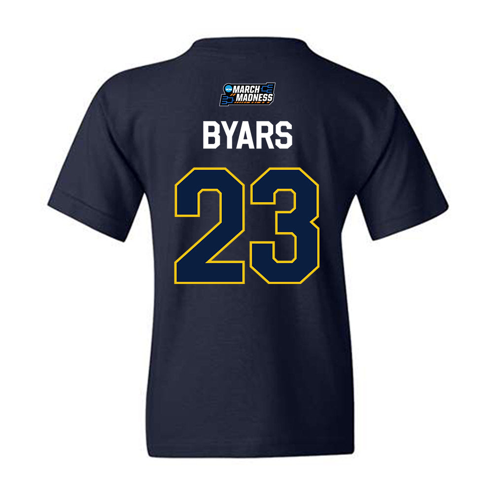 Michigan - NCAA Women's Basketball : Ciara Byars - NCAA® March Madness® 2026 Youth T-Shirt-1