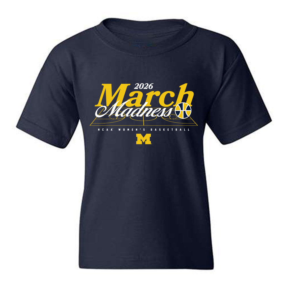 Michigan - NCAA Women's Basketball : Olivia Olson - NCAA® March Madness® 2026 Youth T-Shirt-0