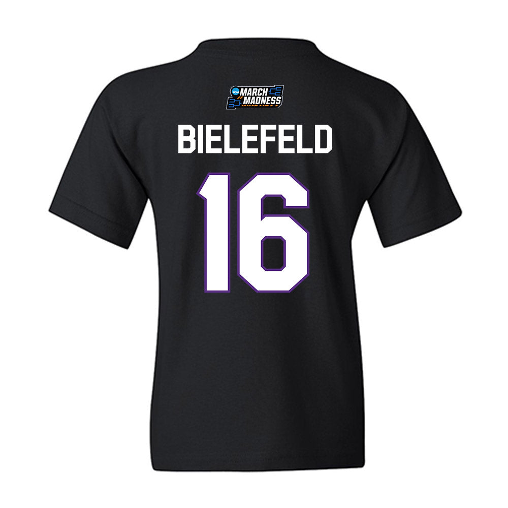 TCU - NCAA Women's Basketball : Clara Bielefeld - NCAA® March Madness® 2026 Youth T-Shirt-1