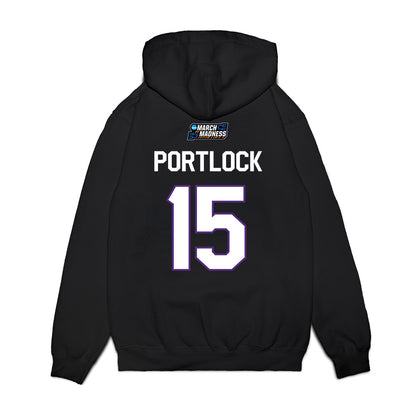 TCU - NCAA Women's Basketball : Sarah Portlock - NCAA® March Madness® 2026 Premium Hooded Sweatshirt-1