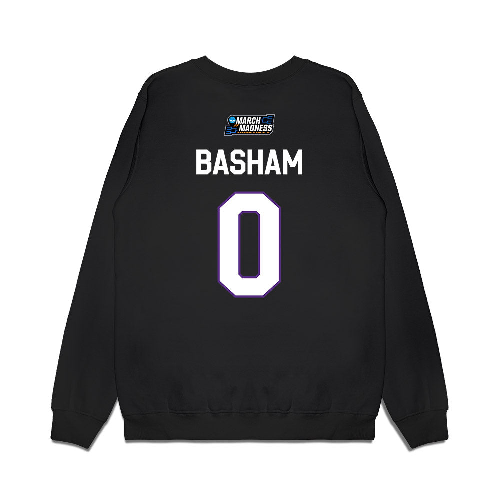 TCU - NCAA Women's Basketball : Kennedy Basham - NCAA® March Madness® 2026 Premium Crewneck Sweatshirt-1