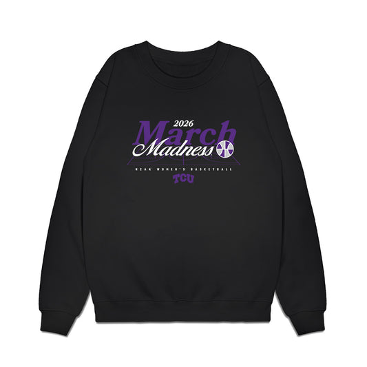 TCU - NCAA Women's Basketball : Taylor Bigby - NCAA® March Madness® 2026 Premium Crewneck Sweatshirt-0