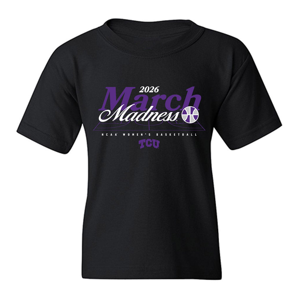 TCU - NCAA Women's Basketball : Taliyah Parker - NCAA® March Madness® 2026 Youth T-Shirt-0