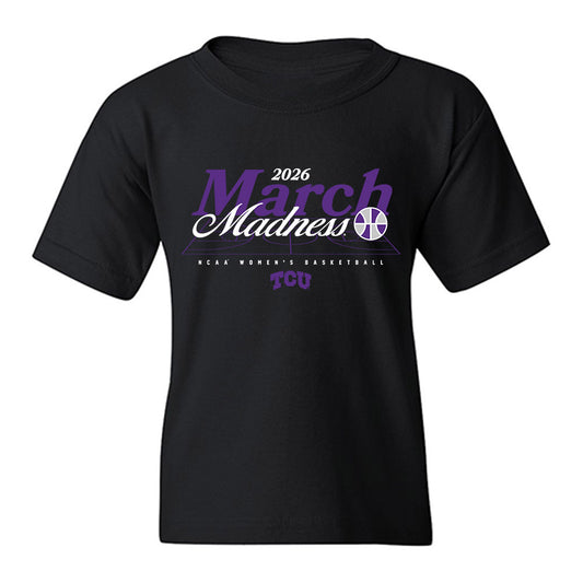 TCU - NCAA Women's Basketball : Taliyah Parker - NCAA® March Madness® 2026 Youth T-Shirt-0