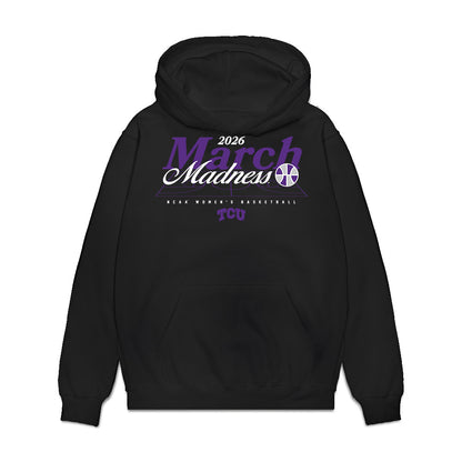TCU - NCAA Women's Basketball : Emily Hunter - NCAA® March Madness® 2026 Premium Hooded Sweatshirt-0