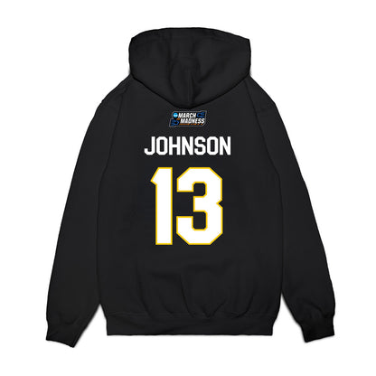 Iowa - NCAA Women's Basketball : Kennise Johnson - March Madness Shersey Premium Hooded Sweatshirt-1