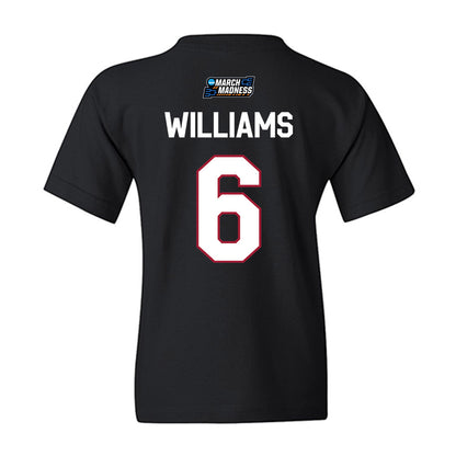 Oklahoma - NCAA Women's Basketball : Sahara Williams - NCAA® March Madness® Youth T-Shirt-1