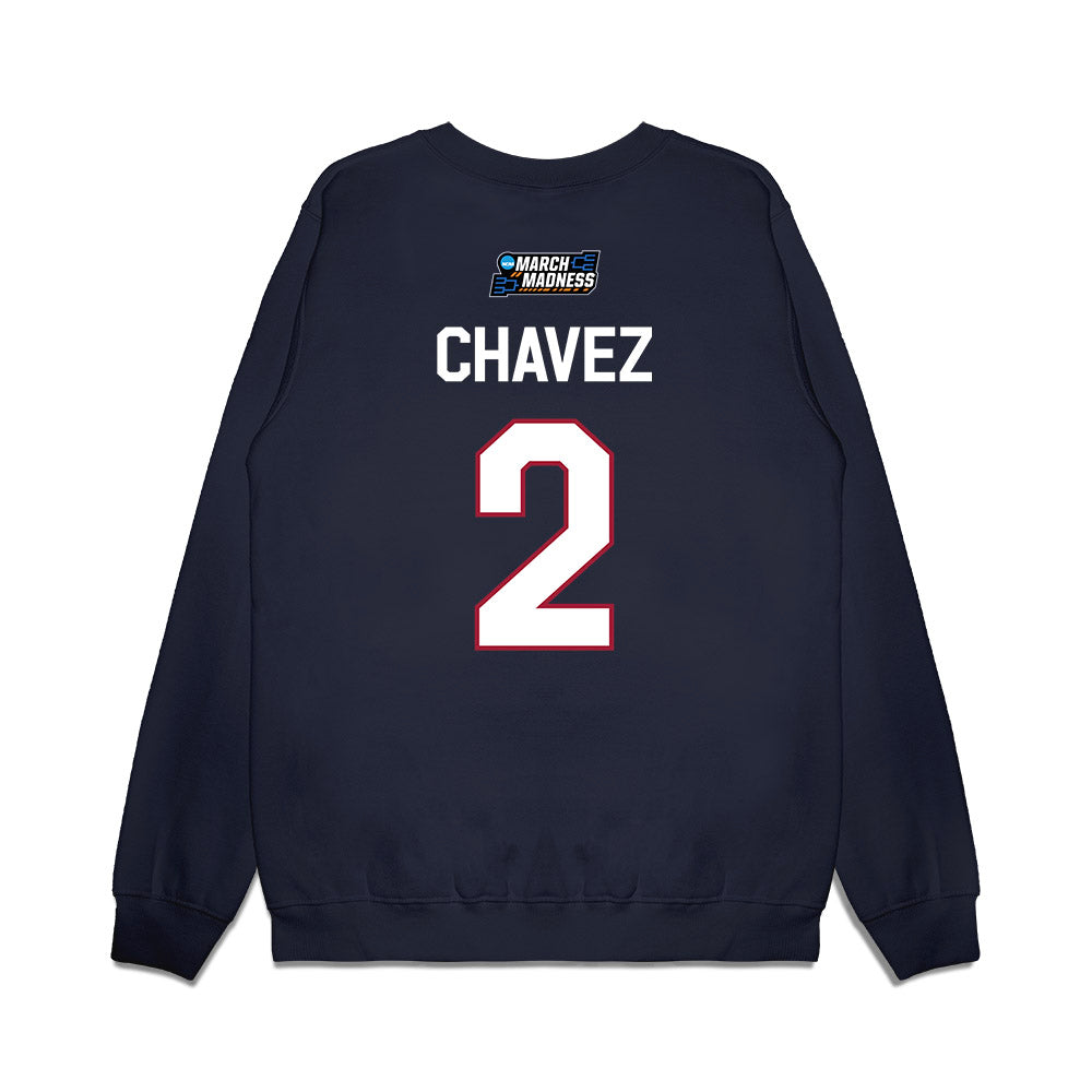 Oklahoma - NCAA Women's Basketball : Aaliyah Chavez - NCAA® March Madness® 2026 Premium Crewneck Sweatshirt-1