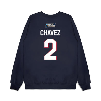 Oklahoma - NCAA Women's Basketball : Aaliyah Chavez - NCAA® March Madness® 2026 Premium Crewneck Sweatshirt-1