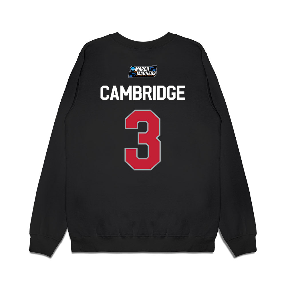Ohio State - NCAA Women's Basketball : Kennedy Cambridge - NCAA® March Madness® 2026 Premium Crewneck Sweatshirt-1