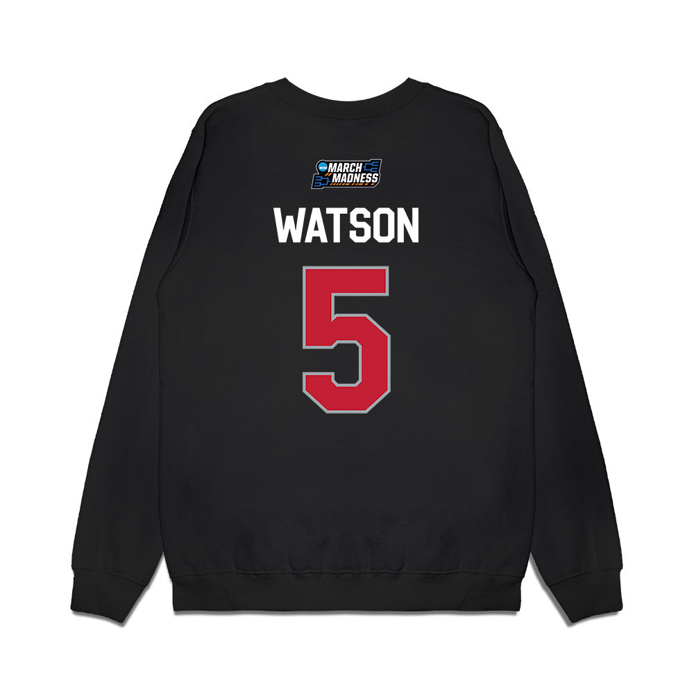 Ohio State - NCAA Women's Basketball : Ava Watson - NCAA® March Madness® 2026 Premium Crewneck Sweatshirt-1