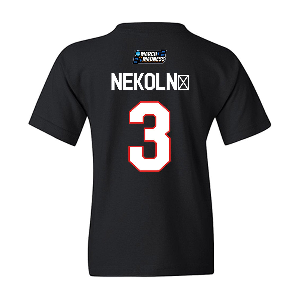 Texas Tech - NCAA Women's Basketball : Julie Nekoln� - NCAA® March Madness® 2026 Youth T-Shirt-1