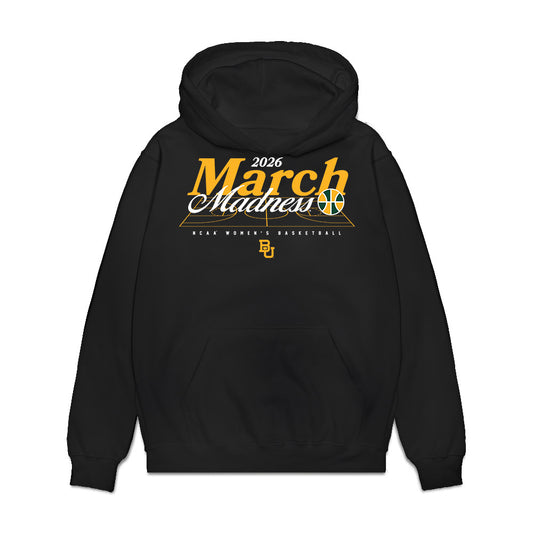 Baylor - NCAA Women's Basketball : Kiersten Johnson - NCAA® March Madness® 2026 Premium Hooded Sweatshirt-0