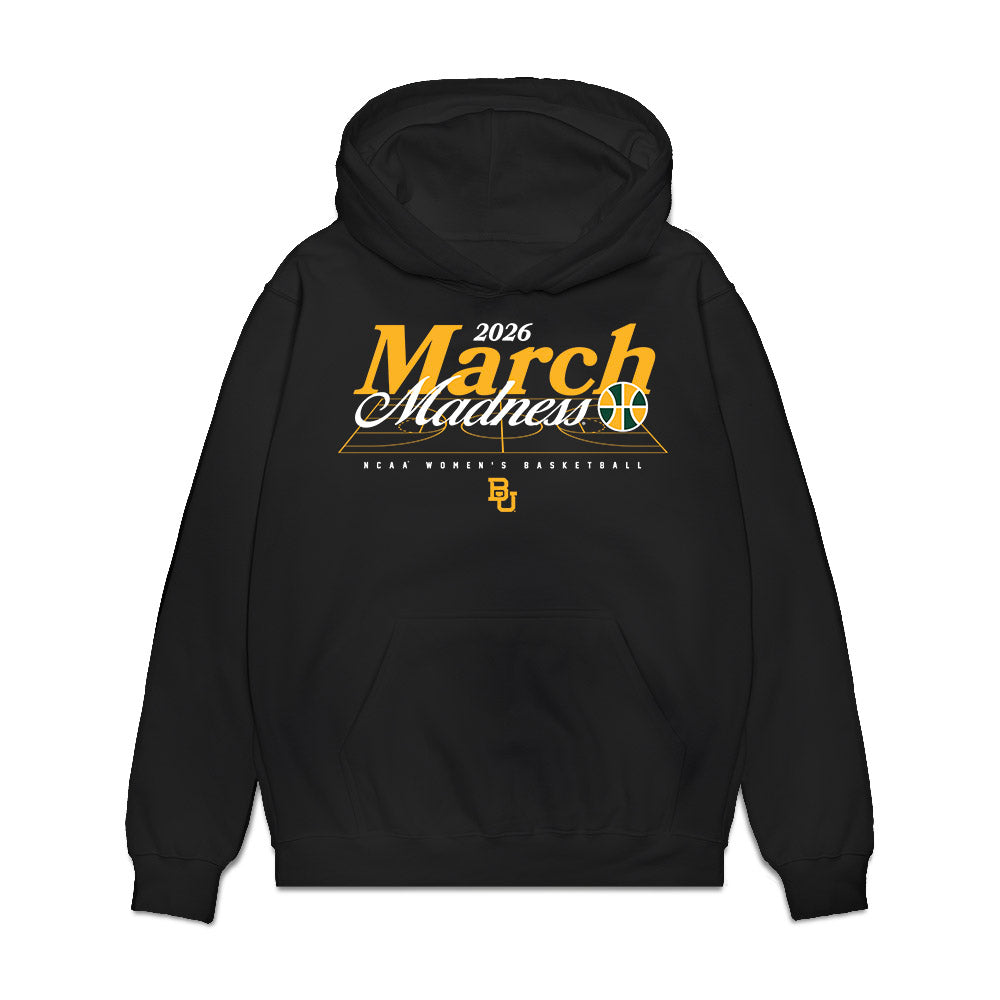 Baylor - NCAA Women's Basketball : Kayla Nelms - NCAA® March Madness® 2026 Premium Hooded Sweatshirt-0