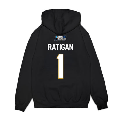 Notre Dame - NCAA Women's Basketball : Kelly Ratigan - NCAA® March Madness® Premium Hooded Sweatshirt-1