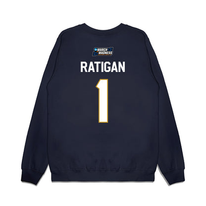 Notre Dame - NCAA Women's Basketball : Kelly Ratigan - NCAA® March Madness® 2026 Premium Crewneck Sweatshirt-1