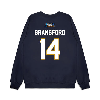 Notre Dame - NCAA Women's Basketball : Kk Bransford - NCAA® March Madness® 2026 Premium Crewneck Sweatshirt-1
