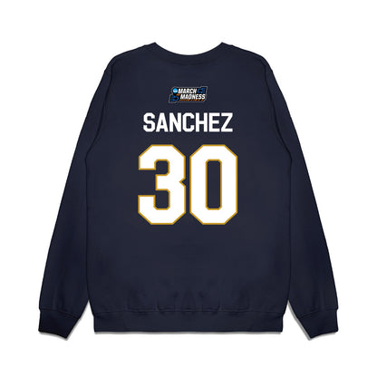 Notre Dame - NCAA Women's Basketball : Gisela Sanchez - NCAA® March Madness® Premium Crewneck Sweatshirt-1