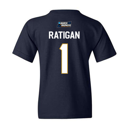 Notre Dame - NCAA Women's Basketball : Kelly Ratigan - NCAA® March Madness® 2026 Youth T-Shirt-1