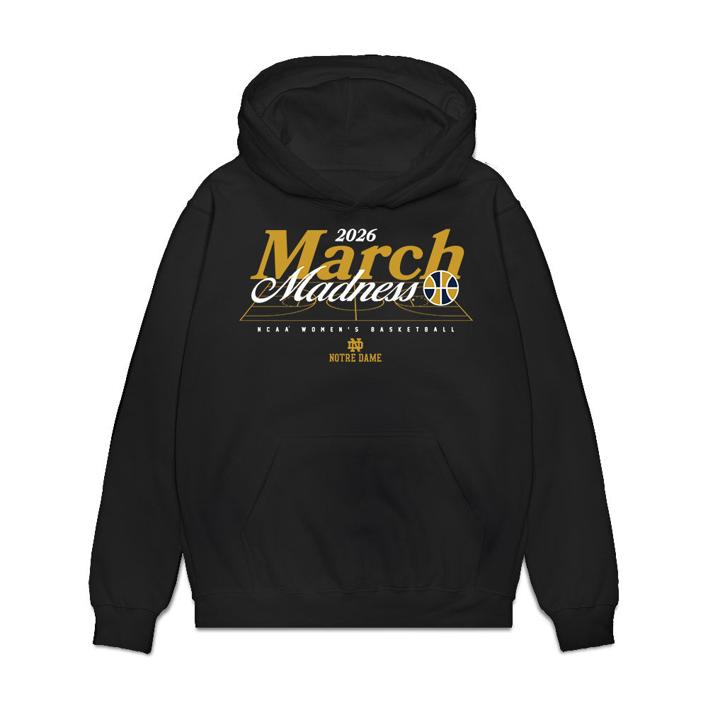Notre Dame - NCAA Women's Basketball : Cassandre Prosper - NCAA® March Madness® Premium Hooded Sweatshirt-0