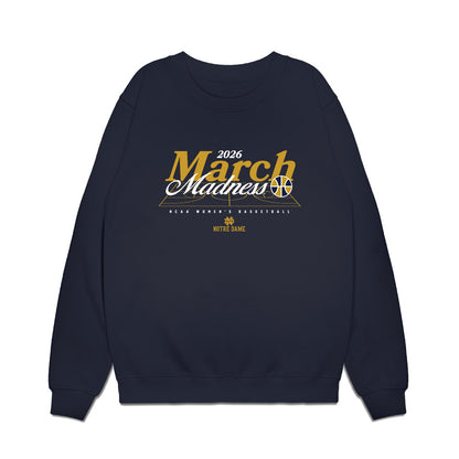 Notre Dame - NCAA Women's Basketball : Leah Macy - NCAA® March Madness® 2026 Premium Crewneck Sweatshirt-0