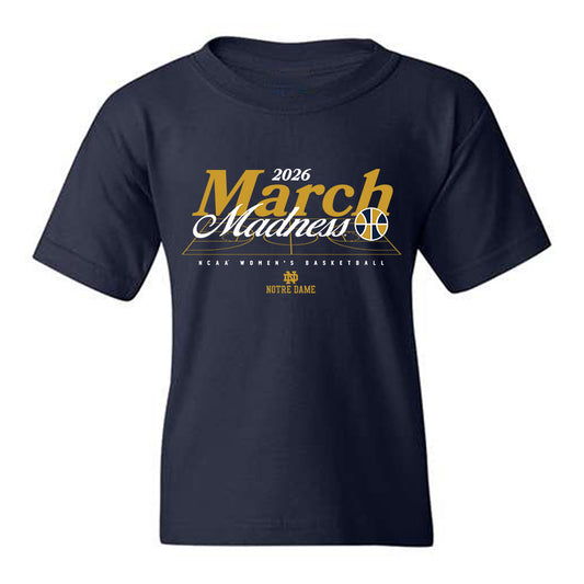 Notre Dame - NCAA Women's Basketball : Vanessa de Jesus - NCAA® March Madness® 2026 Youth T-Shirt-0