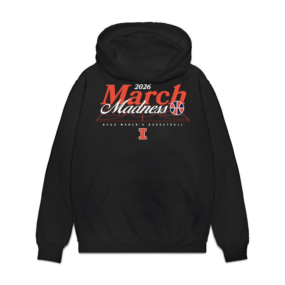 Illinois - NCAA Women's Basketball : Jasmine Brown-Hagger - NCAA® March Madness® 2026 Premium Hooded Sweatshirt-0