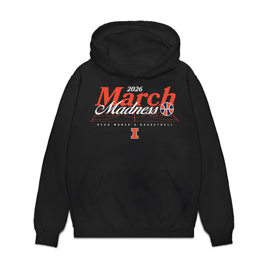 Illinois - NCAA Women's Basketball : Irene Noya Catoira - NCAA® March Madness® 2026 Premium Hooded Sweatshirt-0