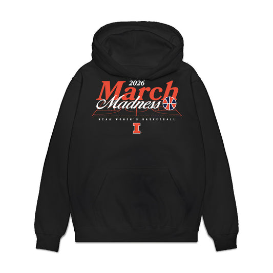 Illinois - NCAA Women's Basketball : Manuella Alves - NCAA® March Madness® 2026 Premium Hooded Sweatshirt-0
