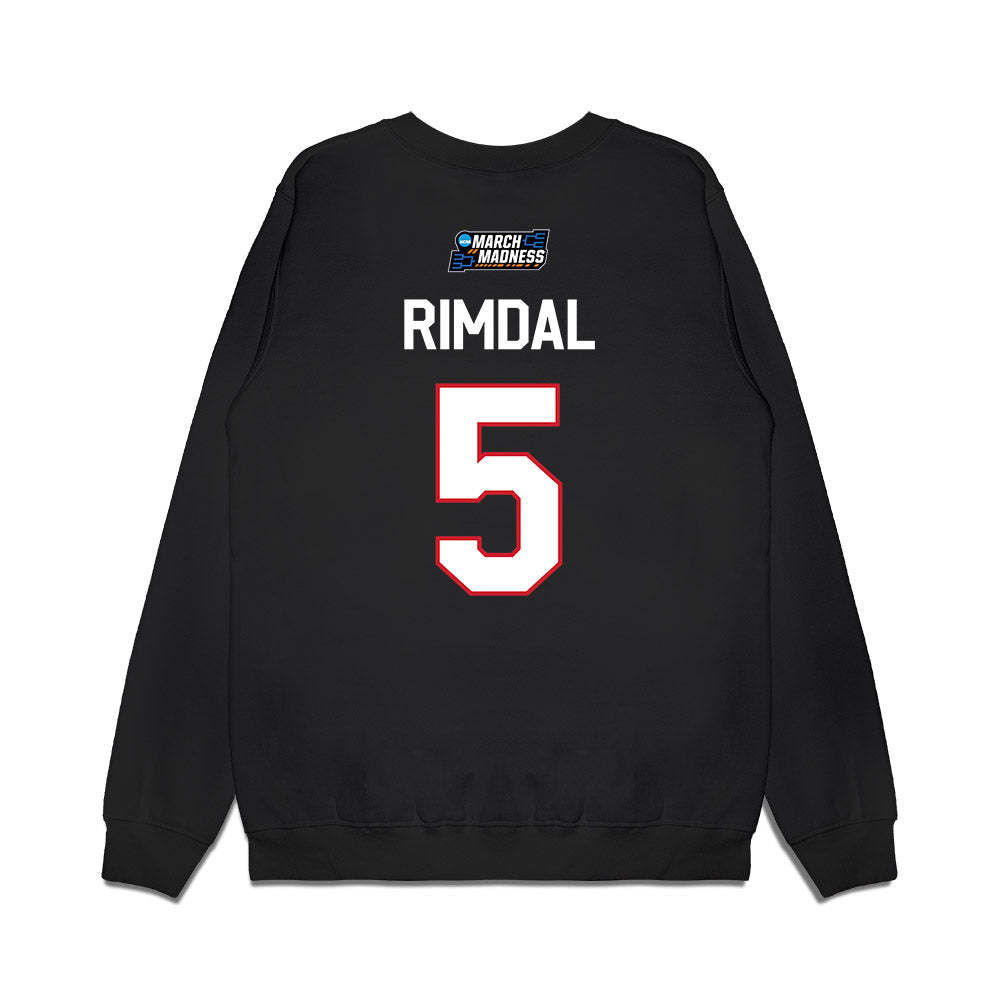 Nebraska - NCAA Women's Basketball : Alberte Rimdal - March Madness Shersey Premium Crewneck Sweatshirt-1