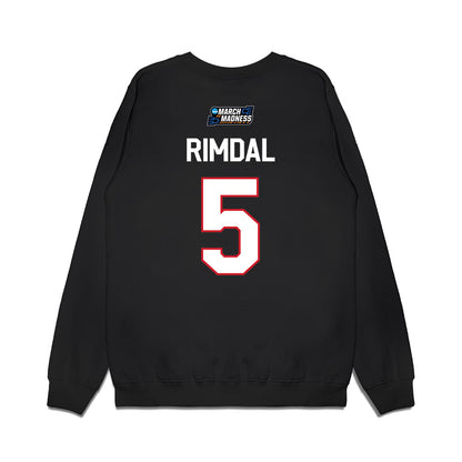 Nebraska - NCAA Women's Basketball : Alberte Rimdal - March Madness Shersey Premium Crewneck Sweatshirt-1