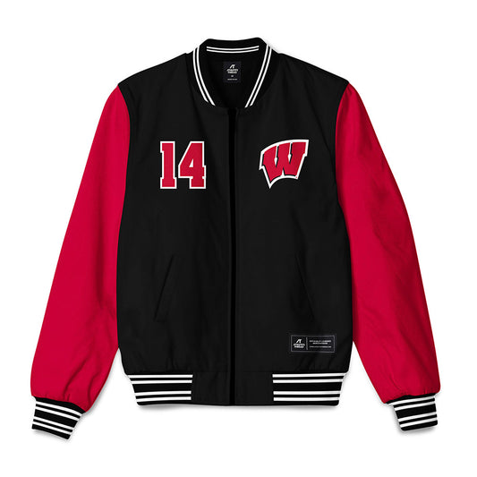 Wisconsin - NCAA Softball : Sydney Vitangcol - Bomber Jacket-0