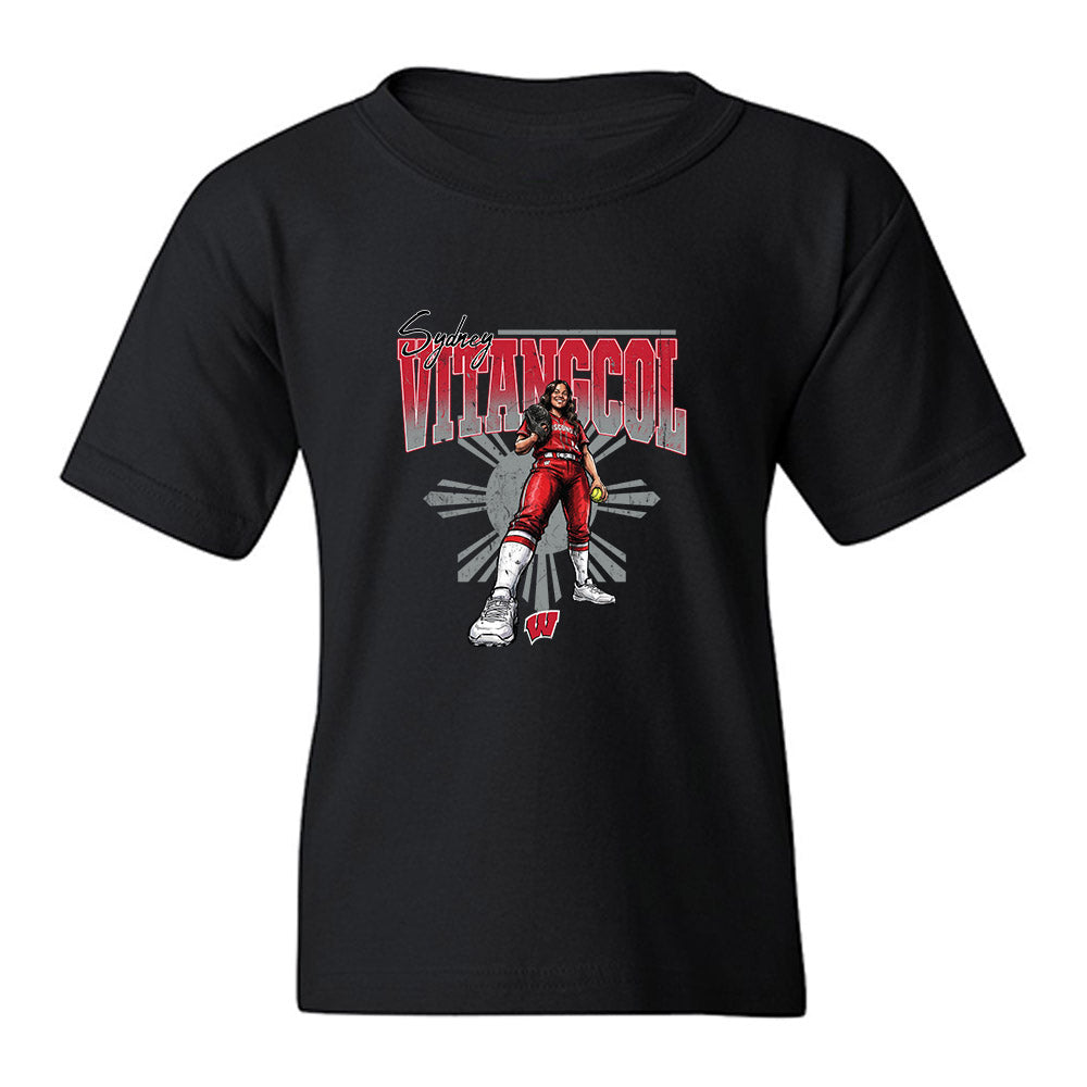 Wisconsin - NCAA Softball : Sydney Vitangcol - Graphic Youth T-Shirt-0