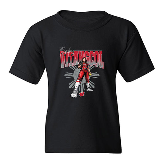 Wisconsin - NCAA Softball : Sydney Vitangcol - Graphic Youth T-Shirt-0